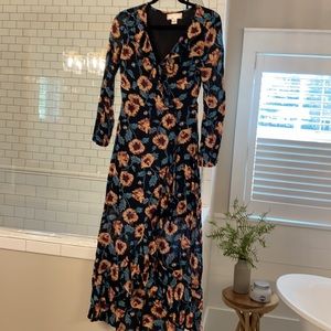 Floral long sleeve dress